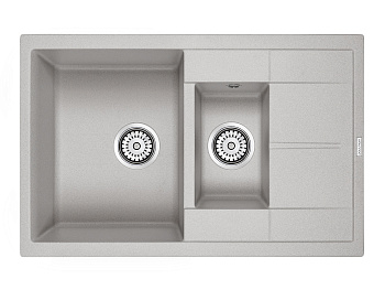 Кухонная мойка Paulmark FLUGEN 60/1,5 PM237850-GR 78х50 цвет серый